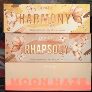 Bundle of 3 colourpop palettes